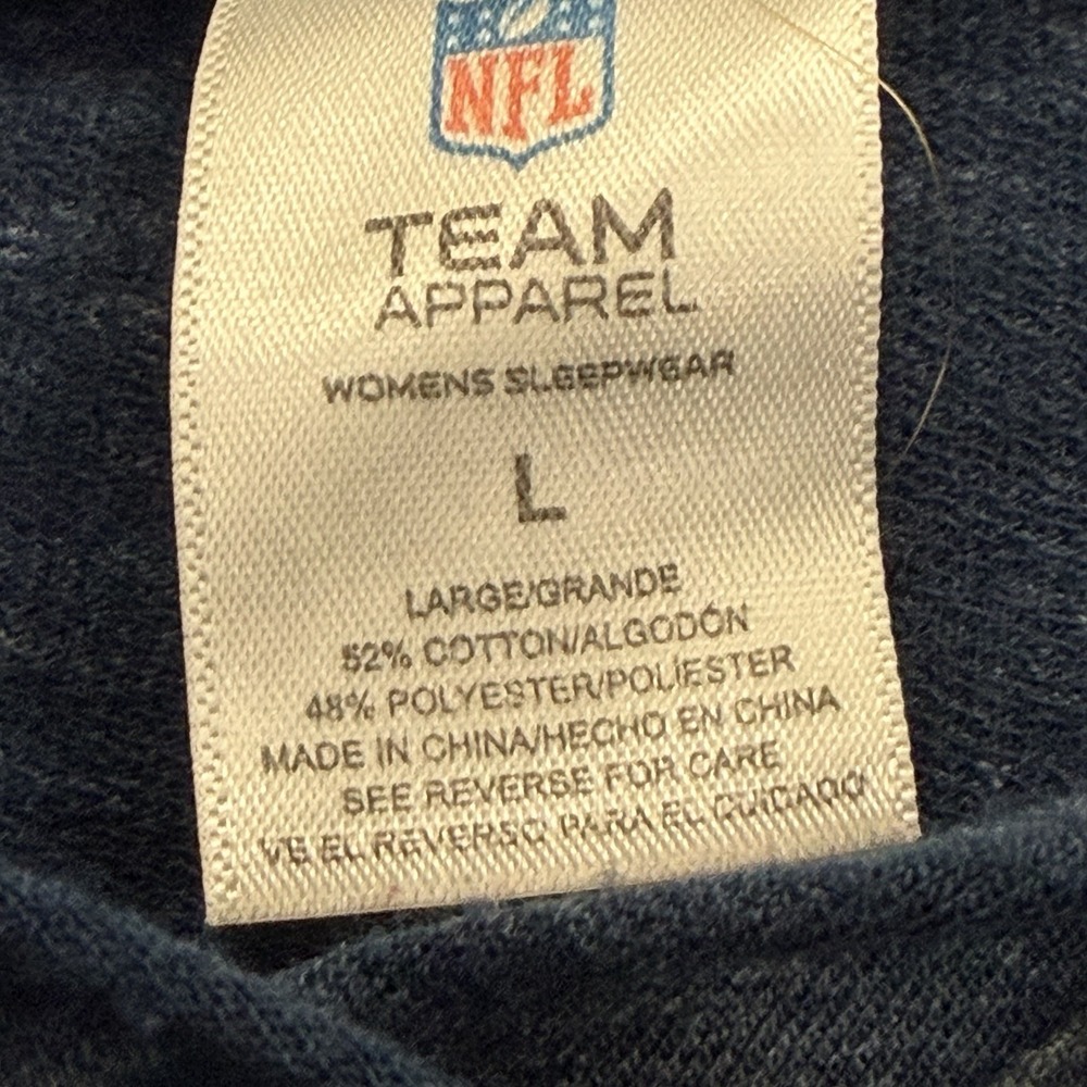 Chicago Bears Womens Hoodie Blue Sleepwear Large NFL Team Apparel - Picture 4 of 8